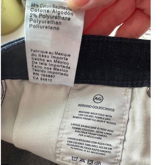 AG Medium Wash Whiskered Prima Cigarette Leg Jeans 30 - Picture 11 of 14